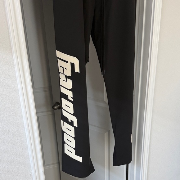 MLB Fear of God Black and White Risen Logo Pants
